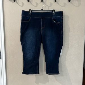 Stretch jegging capri